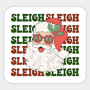 Sleigh Santa Sleigh Sticker